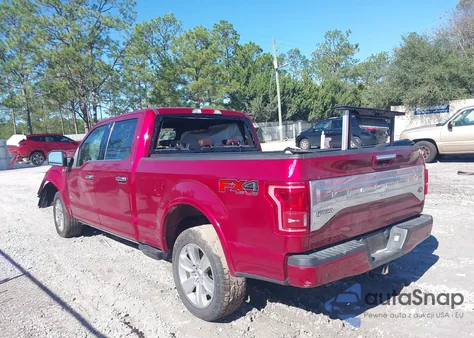 2016 Ford F-150 Platinum из США, поврежденный, VIN 1FTFW1EGXGFA83125